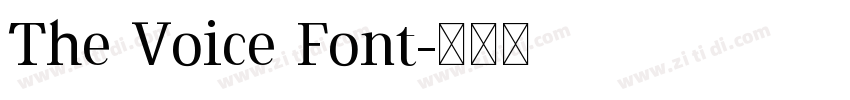 The Voice Font字体转换